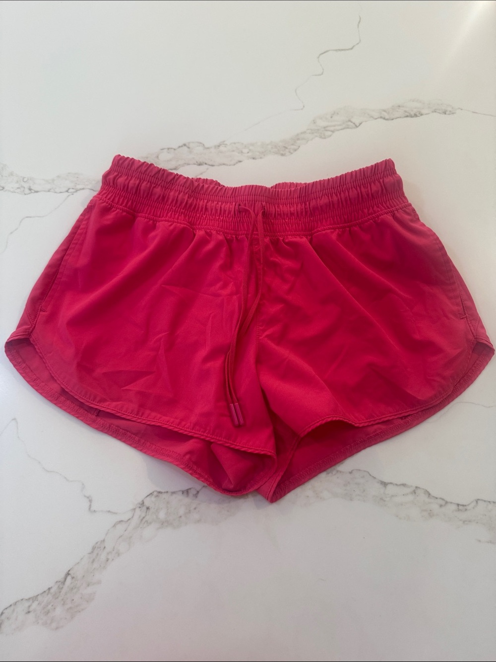 90 Degree By Reflex Hot Pink Athletic Drawstring Shorts
